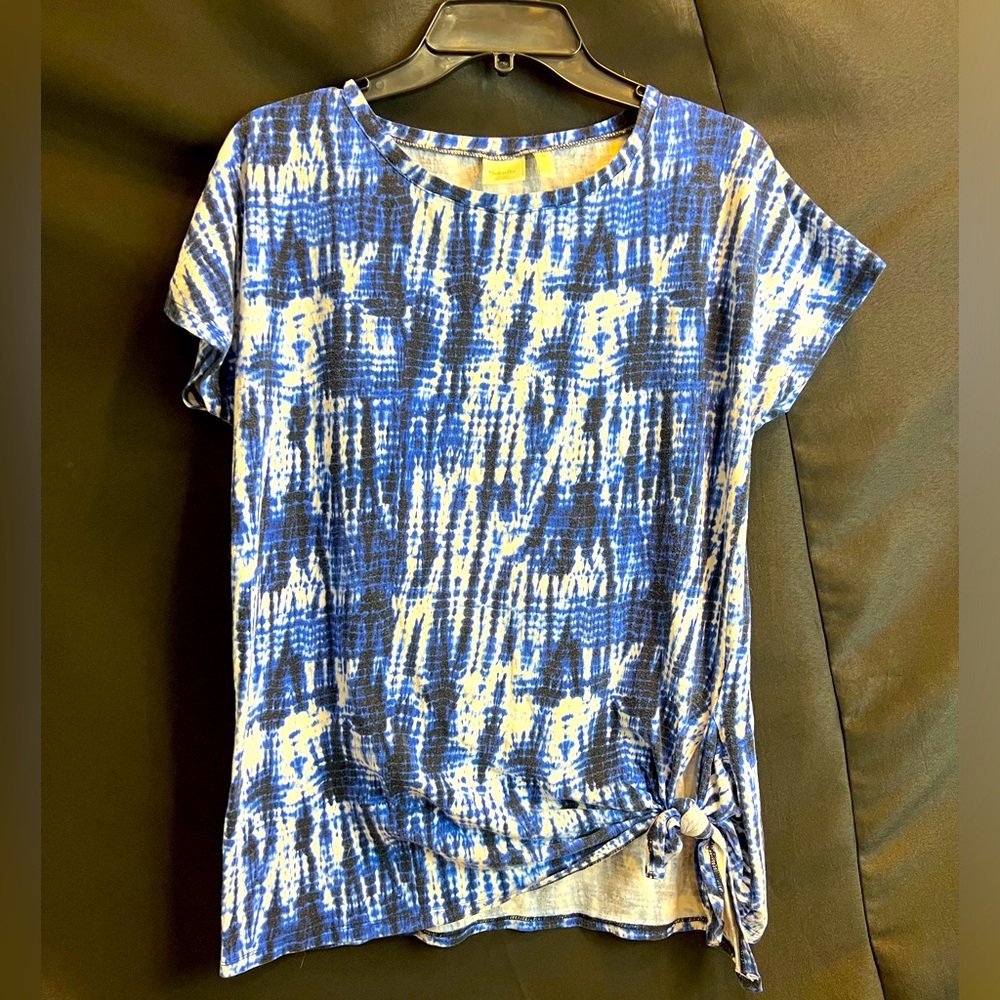 Rafa Sport Studio Blue and White Women Top Size Medium